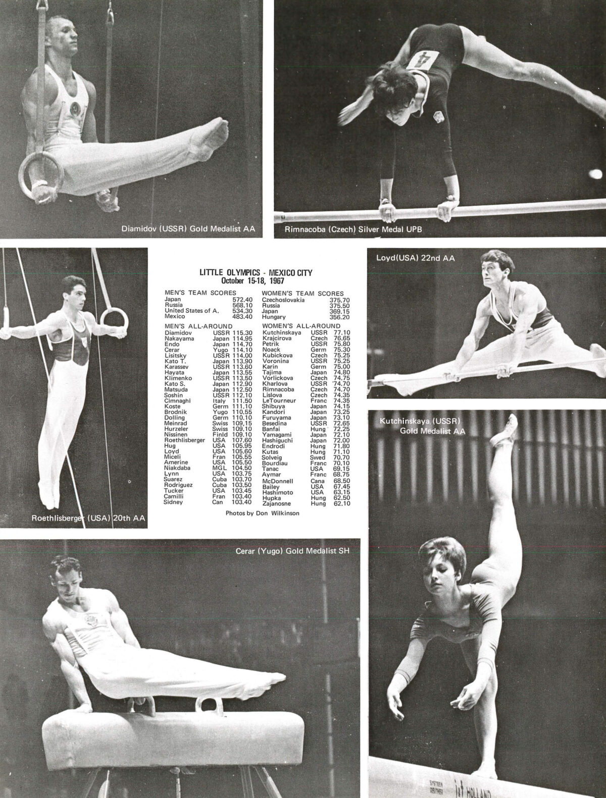 1967 Gymnastics at the Little Olympics in Mexico City Gymnastics History