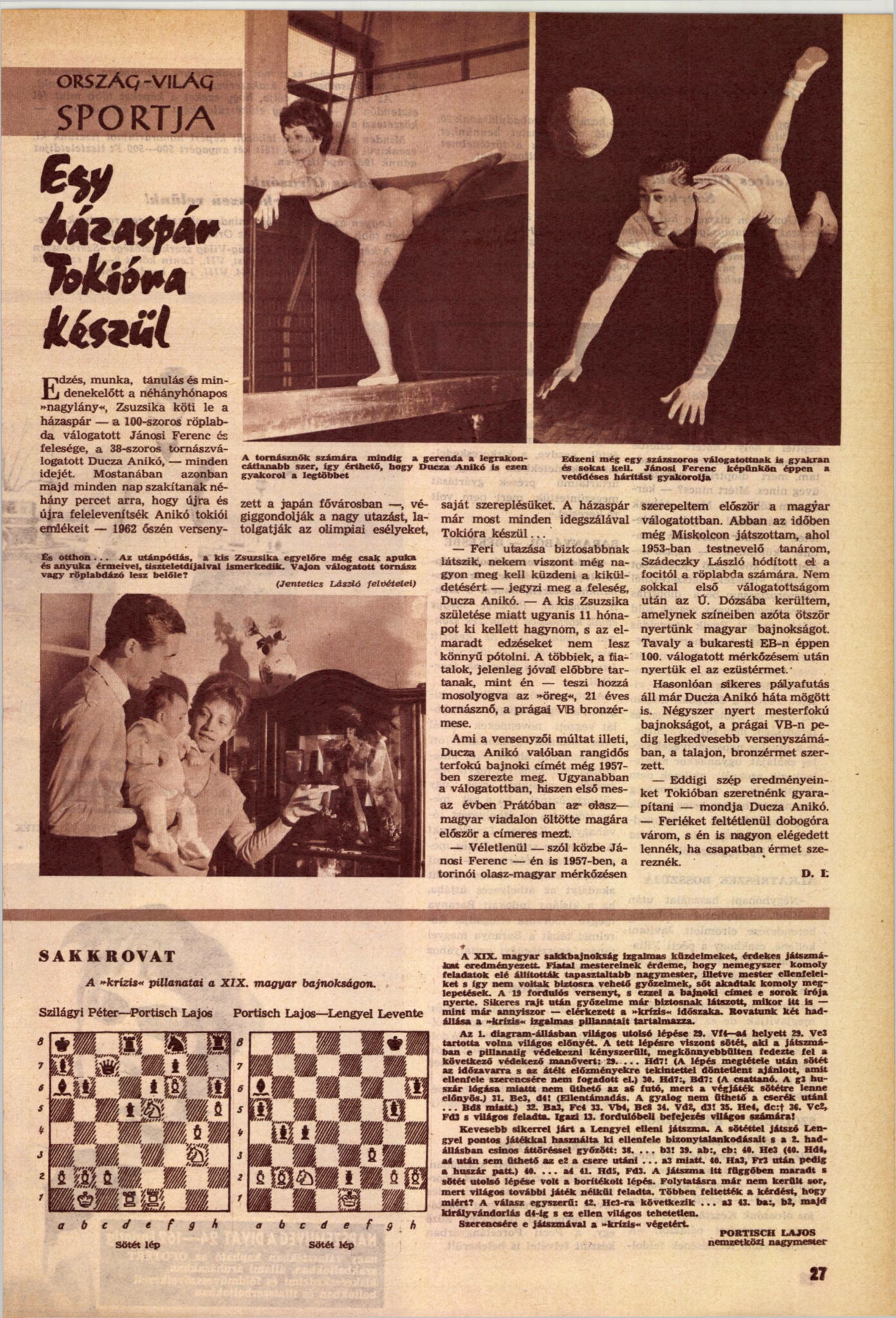 1964 Anikó Ducza on Training for the Olympics after Giving Birth